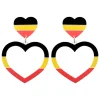 Earrings^Haus Of Dizzy Aboriginal Flag Barbie Hearts