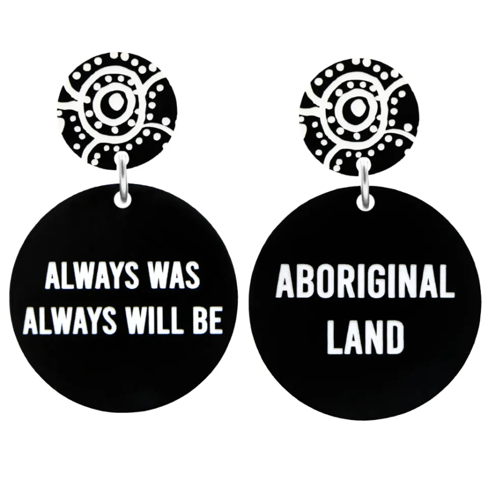 haus_of_dizzy_always_was__0-1.webp Earrings^Haus Of Dizzy 'Always Was Always Will Be Aboriginal Land' Earrings