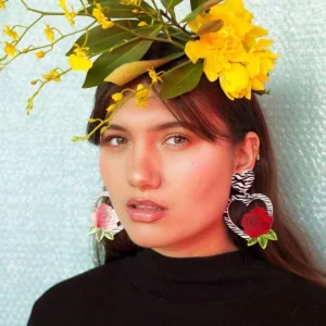 Earrings^Haus Of Dizzy 'Amy' Heart Earrings