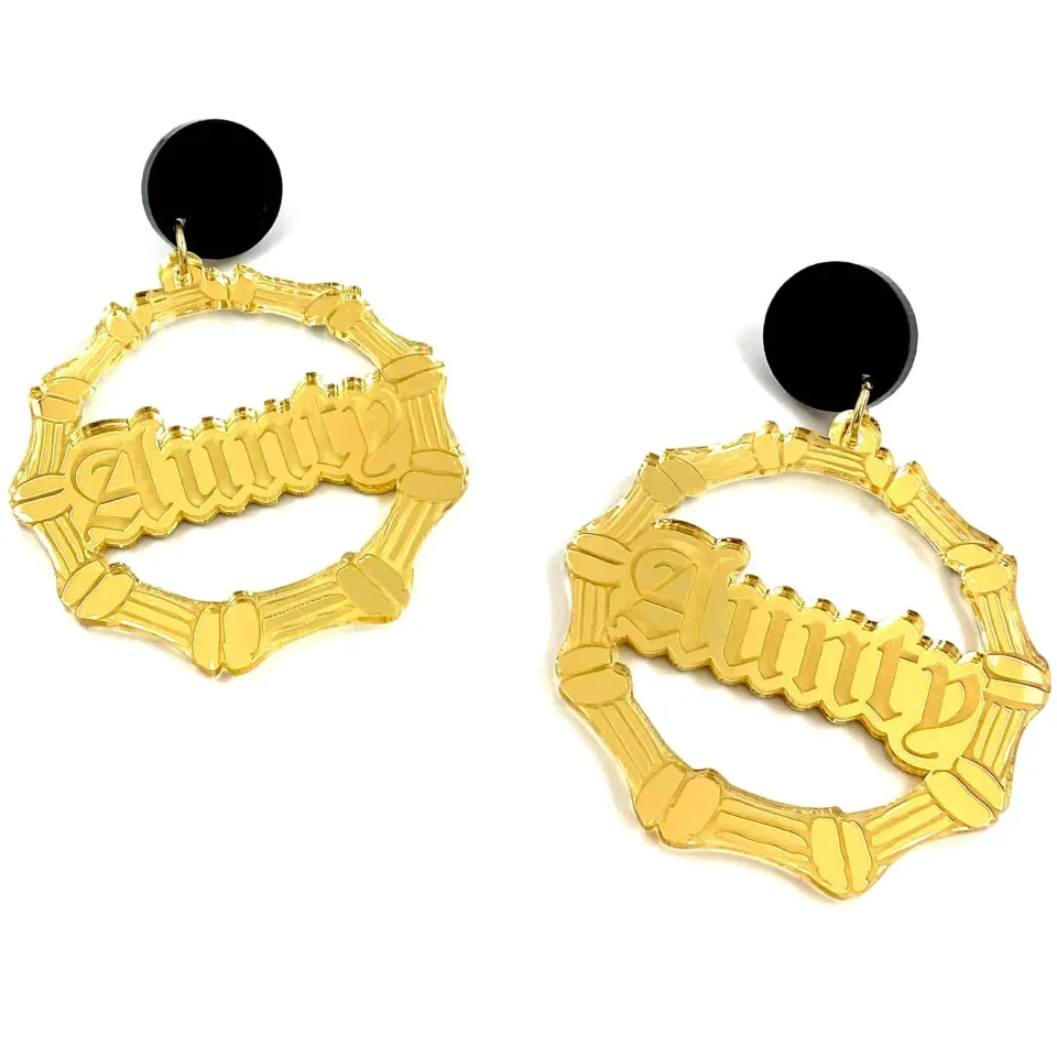 haus_of_dizzy_aunty_bambo_0.webp Bamboo Hoops | Earrings^Haus Of Dizzy 'Aunty' Bamboo Hoops