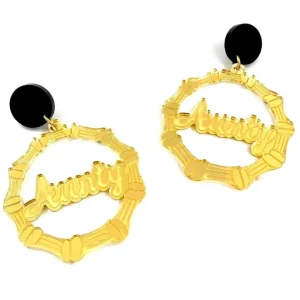Bamboo Hoops | Earrings^Haus Of Dizzy 'Aunty' Bamboo Hoops