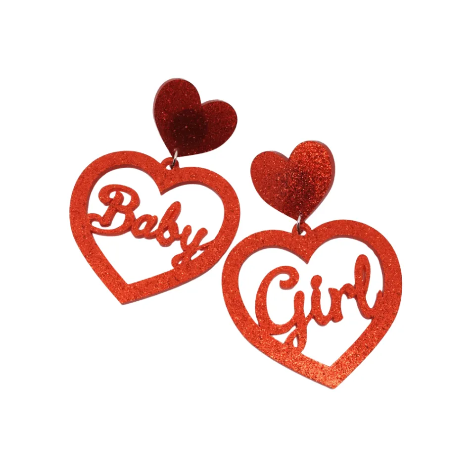 haus_of_dizzy_baby_girl_h_0.webp Earrings^Haus Of Dizzy 'Baby Girl' Heart Earrings
