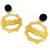 Earrings | Bamboo Hoops^Haus Of Dizzy 'Babygirl' Bamboo Hoops