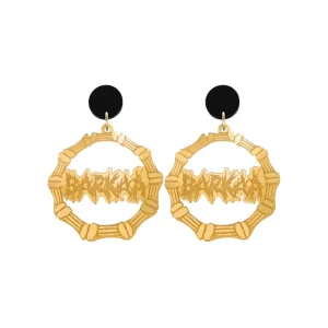 Earrings | Bamboo Hoops^Haus Of Dizzy 'BARKAA' BAMBOO HOOPS