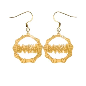 Earrings | Bamboo Hoops^Haus Of Dizzy 'BARKAA' BAMBOO HOOPS