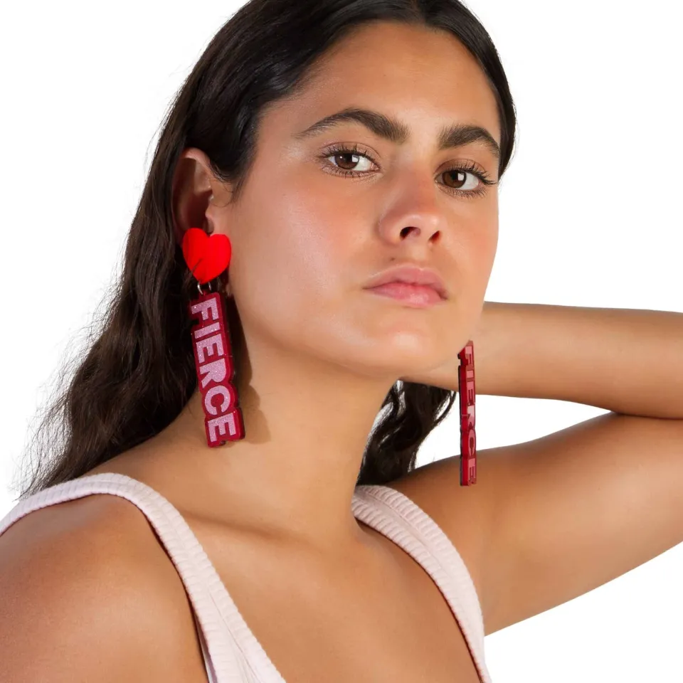 haus_of_dizzy_be_fierce_s_1.webp Stacked Earrings | Earrings^Haus Of Dizzy 'Be Fierce!!' Stacked Earrings
