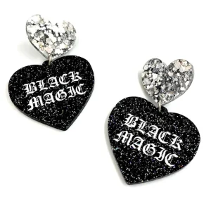 Earrings^Haus Of Dizzy 'Black Magic' Heart Earrings