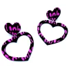 Earrings^Haus Of Dizzy Blak Collection - 'Woman' Heart Hoop Earrings