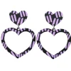 Earrings^Haus Of Dizzy Blak Collection – 'Markings' Heart Hoop Earrings