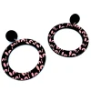 Earrings^Haus Of Dizzy Blak Collection - 'Woman' Hoop Earrings
