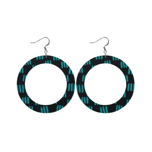 Earrings^Haus Of Dizzy Blak Collection – 'Markings' Hoop Earrings