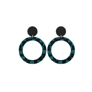 Earrings^Haus Of Dizzy Blak Collection – 'Markings' Hoop Earrings