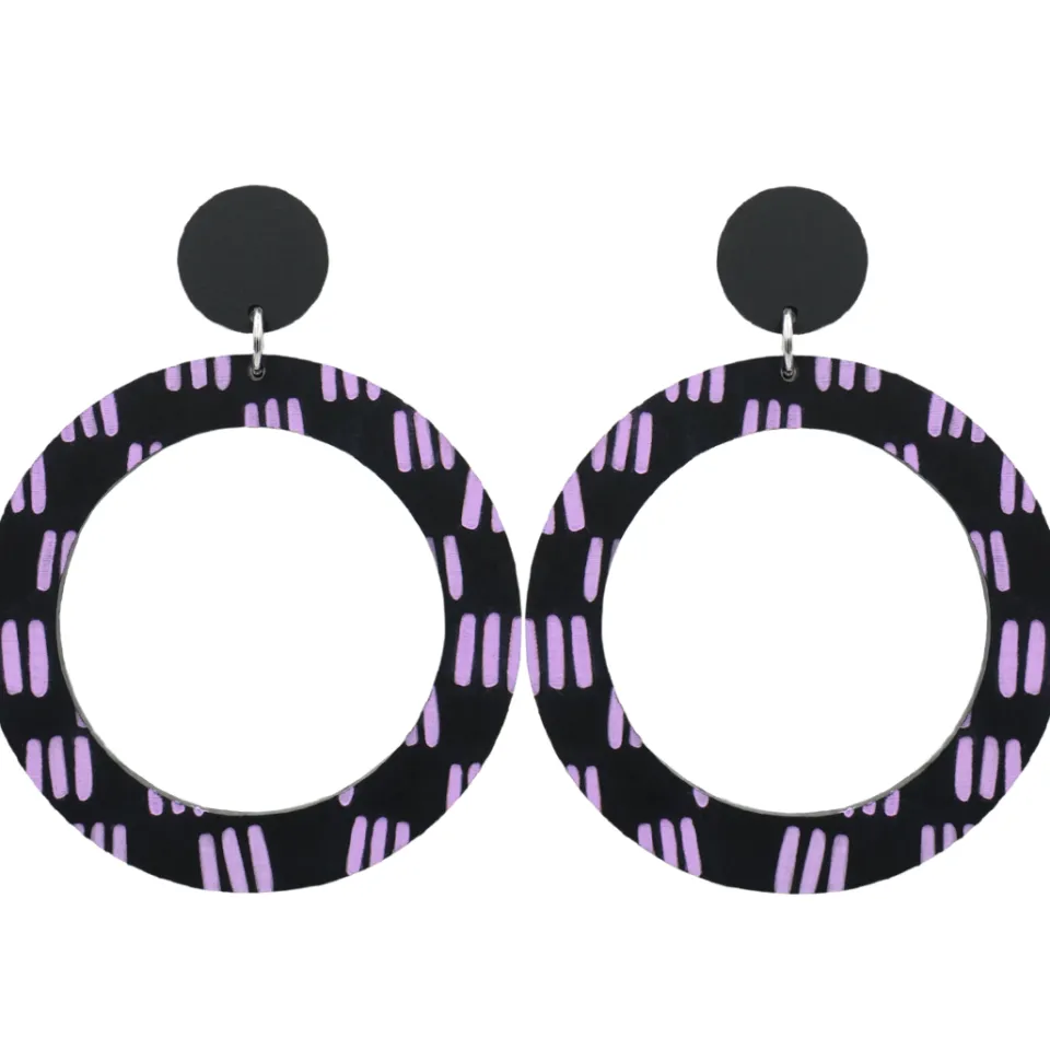 haus_of_dizzy_blak_collec_13-3.webp Earrings^Haus Of Dizzy Blak Collection – 'Markings' Hoop Earrings