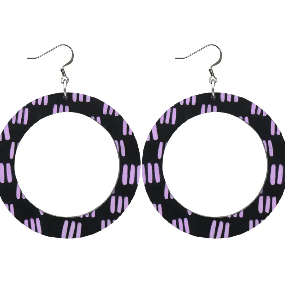haus_of_dizzy_blak_collec_14-3.webp Earrings^Haus Of Dizzy Blak Collection – 'Markings' Hoop Earrings