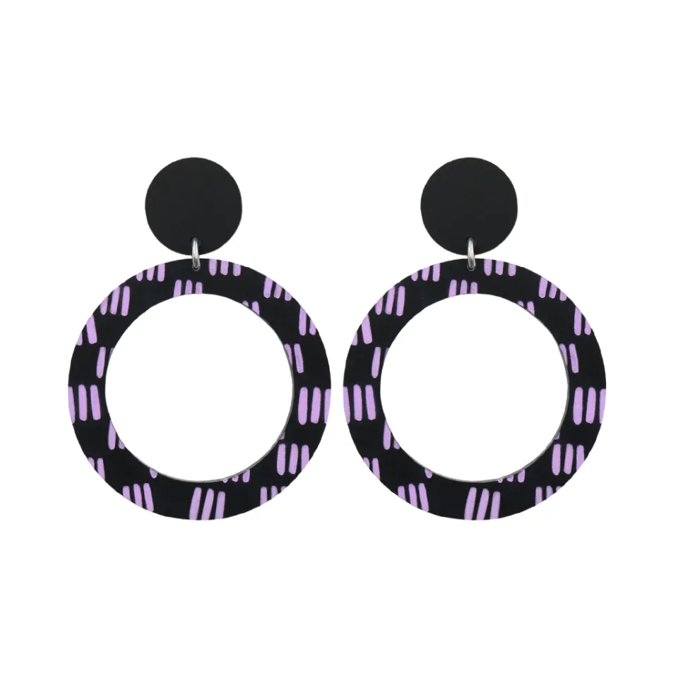 haus_of_dizzy_blak_collec_15-3.webp Earrings^Haus Of Dizzy Blak Collection – 'Markings' Hoop Earrings