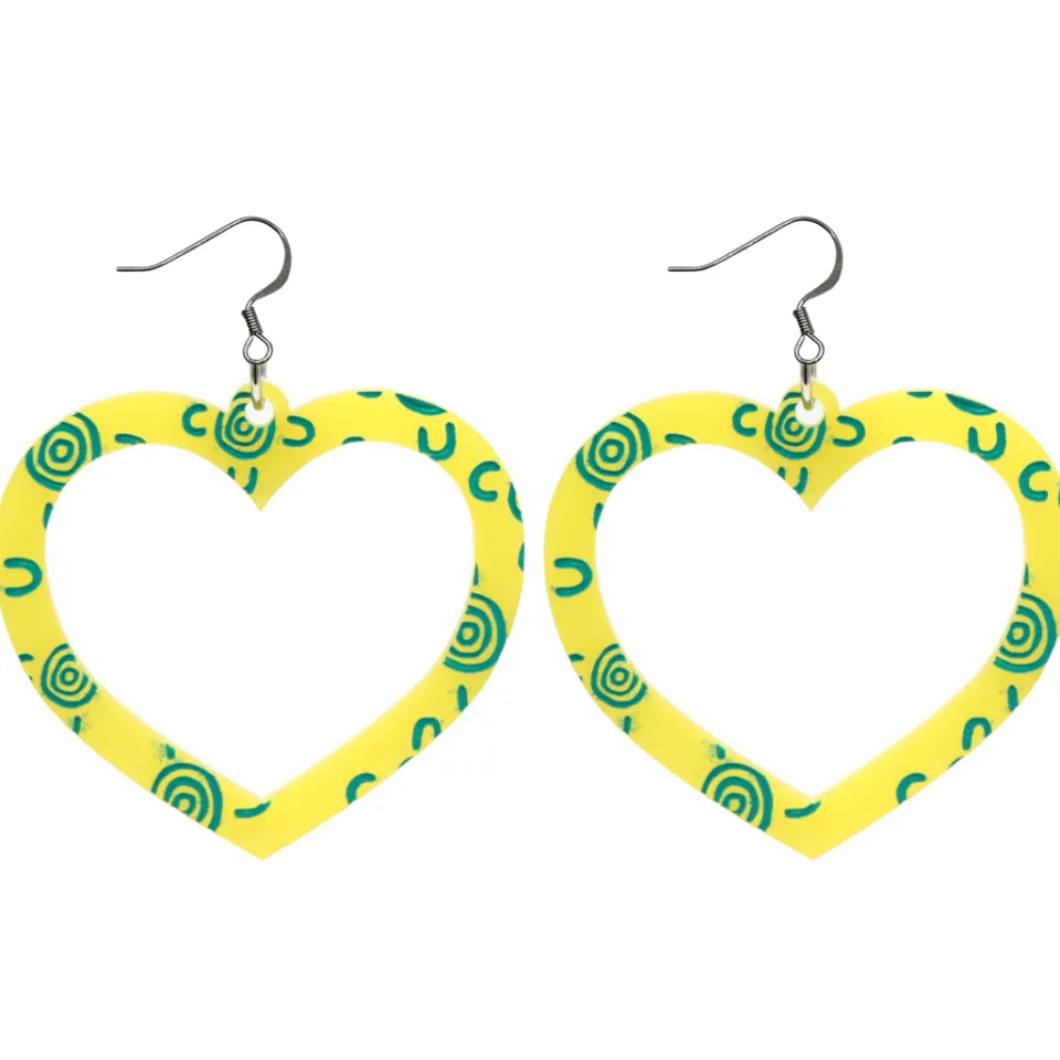 haus_of_dizzy_blak_collec_18-1.webp Earrings^Haus Of Dizzy Blak Collection - Sea Glass 'Meeting Place' Heart Hoop Earrings
