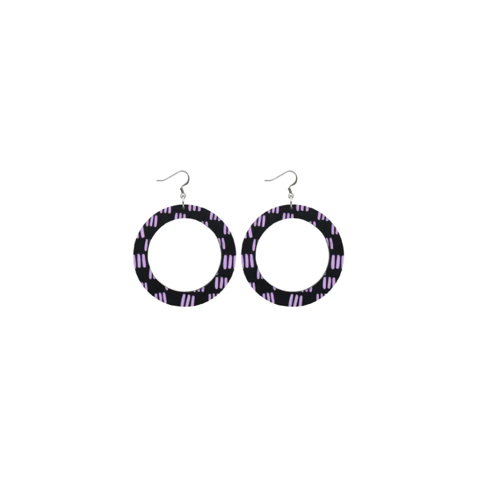 haus_of_dizzy_blak_collec_18-3.webp Earrings^Haus Of Dizzy Blak Collection – 'Markings' Hoop Earrings