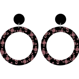 Earrings^Haus Of Dizzy Blak Collection - 'Meeting Place' Hoop Earrings