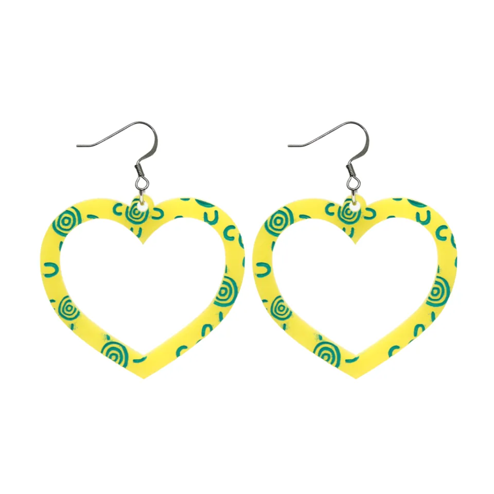 haus_of_dizzy_blak_collec_19-1.webp Earrings^Haus Of Dizzy Blak Collection - Sea Glass 'Meeting Place' Heart Hoop Earrings