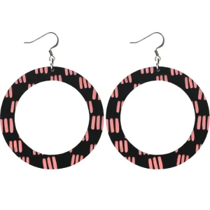 Earrings^Haus Of Dizzy Blak Collection – 'Markings' Hoop Earrings