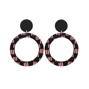 Earrings^Haus Of Dizzy Blak Collection – 'Markings' Hoop Earrings