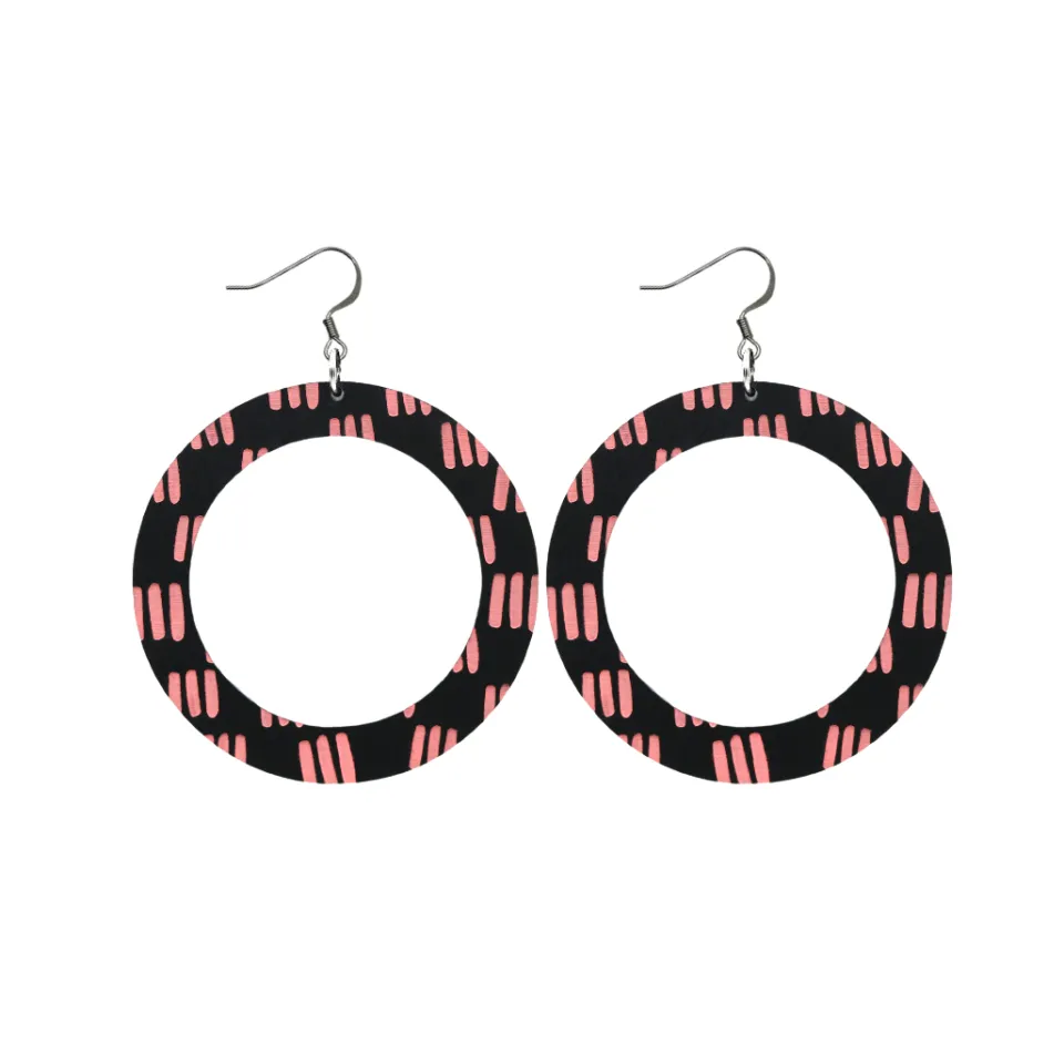 haus_of_dizzy_blak_collec_22-2.webp Earrings^Haus Of Dizzy Blak Collection – 'Markings' Hoop Earrings