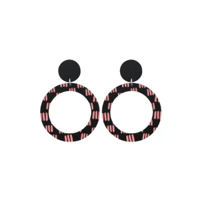 Earrings^Haus Of Dizzy Blak Collection – 'Markings' Hoop Earrings