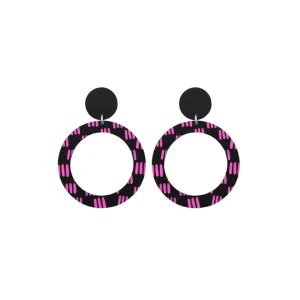Earrings^Haus Of Dizzy Blak Collection – 'Markings' Hoop Earrings
