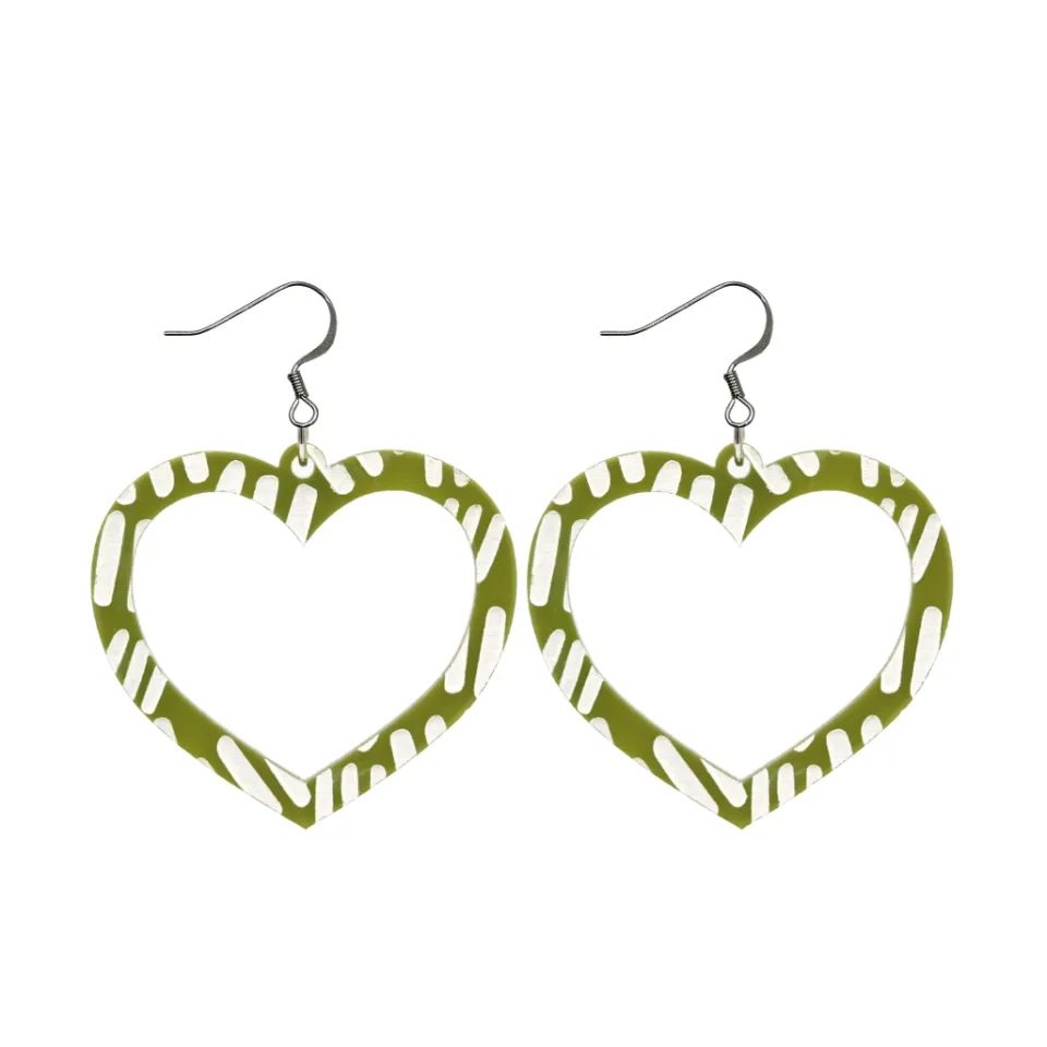 haus_of_dizzy_blak_collec_47.webp Earrings^Haus Of Dizzy Blak Collection - Sea Glass 'Meeting Place' Heart Hoop Earrings