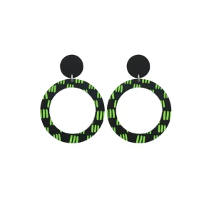 Earrings^Haus Of Dizzy Blak Collection – 'Markings' Hoop Earrings