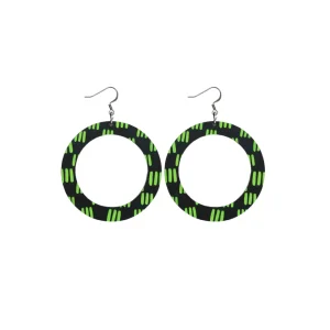 Earrings^Haus Of Dizzy Blak Collection – 'Markings' Hoop Earrings