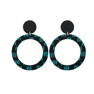 Earrings^Haus Of Dizzy Blak Collection – 'Markings' Hoop Earrings