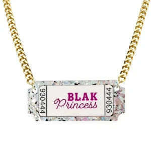 Necklaces^Haus Of Dizzy 'Blak Princess' Ticket Necklace