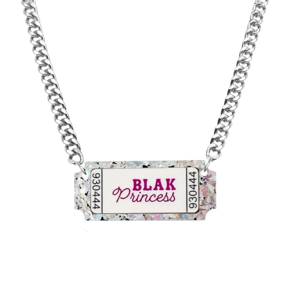 haus_of_dizzy_blak_prince_3.webp Necklaces^Haus Of Dizzy 'Blak Princess' Ticket Necklace
