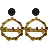 Bamboo Hoops | Earrings^Haus Of Dizzy 'Boss Lady' Bamboo Hoops