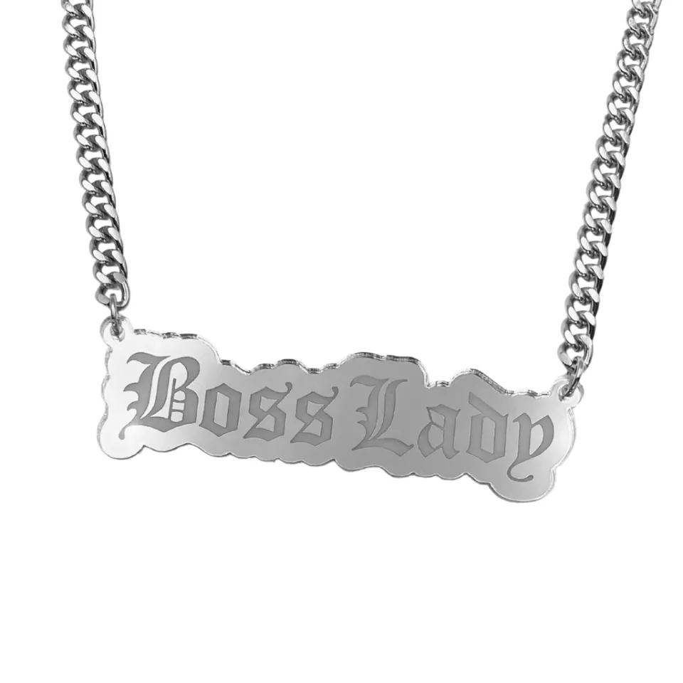 haus_of_dizzy_boss_lady_p_1.webp Necklaces^Haus Of Dizzy 'Boss Lady' Plate Necklace