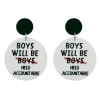 Earrings^Haus Of Dizzy 'Boys will be held accountable' Earrings