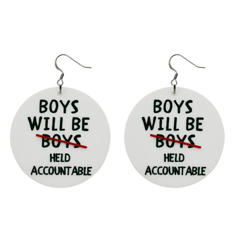 haus_of_dizzy_boys_will_b_1.webp Earrings^Haus Of Dizzy 'Boys will be held accountable' Earrings