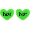 Earrings^Haus Of Dizzy 'brat summer' Heart Stud Earrings