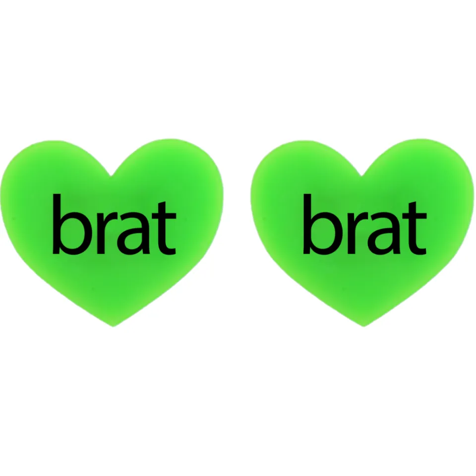 haus_of_dizzy_brat_summer_0-1.webp Earrings^Haus Of Dizzy 'brat summer' Heart Stud Earrings