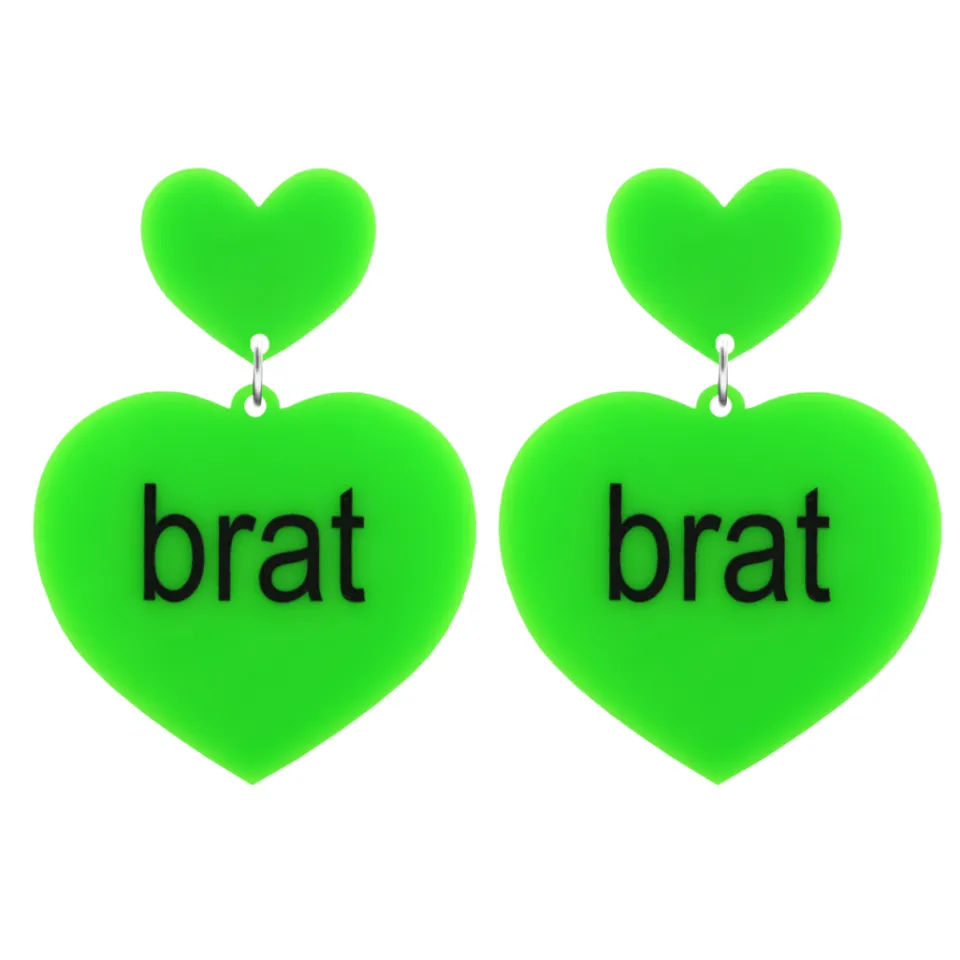 haus_of_dizzy_brat_summer_0-2.webp Earrings^Haus Of Dizzy 'brat summer' Heart Earrings