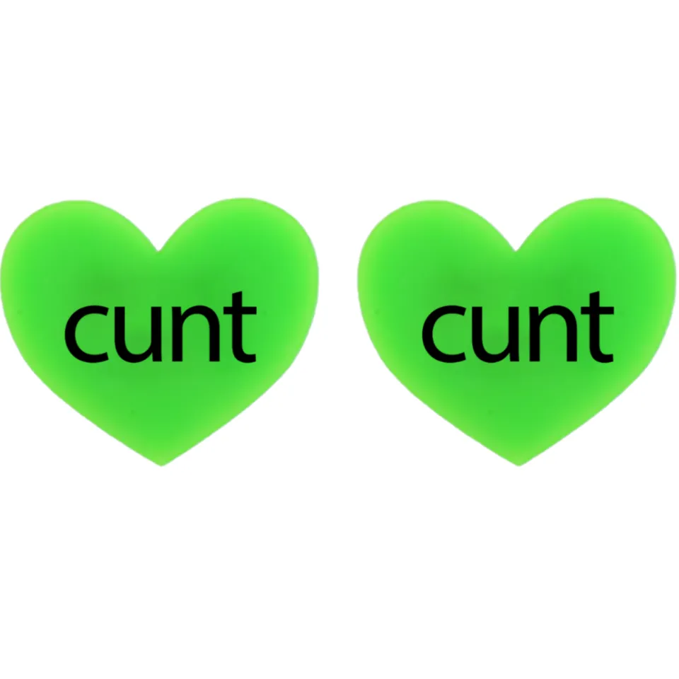 haus_of_dizzy_brat_summer_1.webp Earrings^Haus Of Dizzy 'brat summer' Heart Stud Earrings