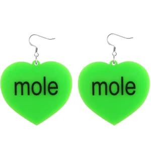 Earrings^Haus Of Dizzy 'brat summer' Heart Earrings