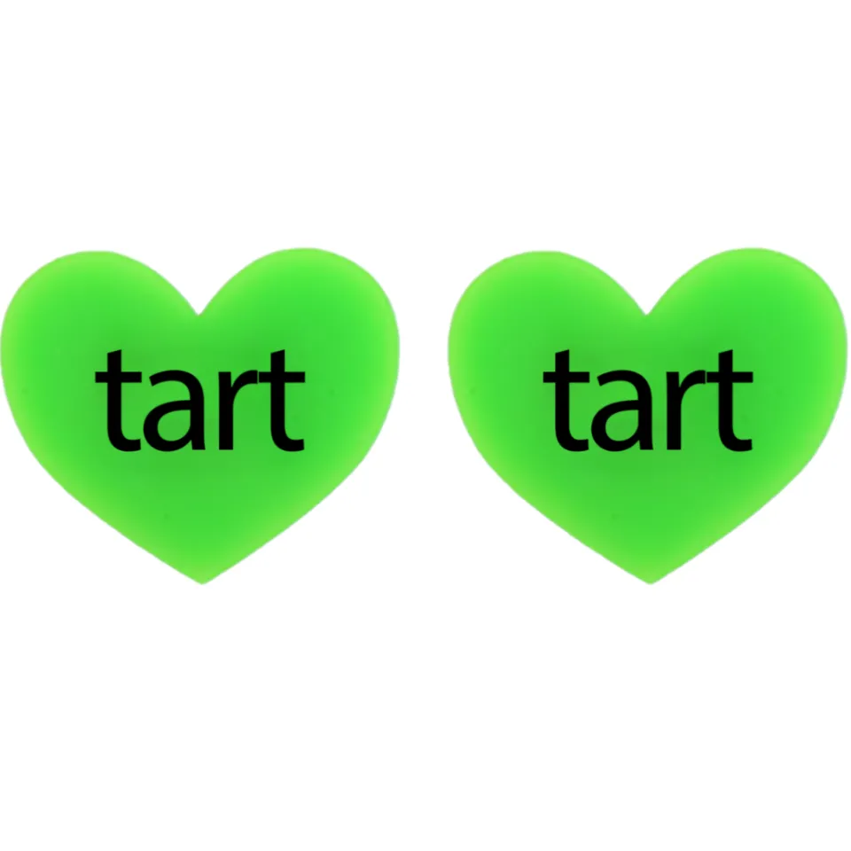 haus_of_dizzy_brat_summer_3.webp Earrings^Haus Of Dizzy 'brat summer' Heart Stud Earrings