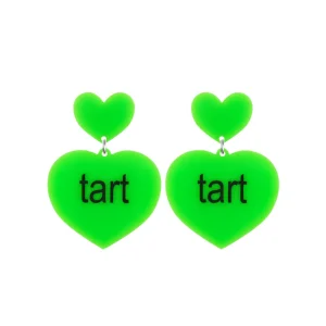 Earrings^Haus Of Dizzy 'brat summer' Heart Earrings