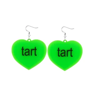 Earrings^Haus Of Dizzy 'brat summer' Heart Earrings
