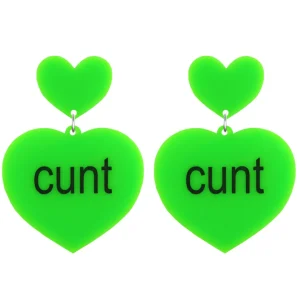 Earrings^Haus Of Dizzy 'brat summer' Heart Earrings