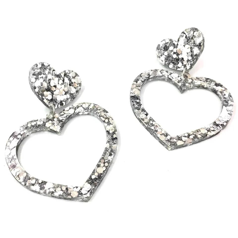 haus_of_dizzy_chunky_glit_0-1.webp Barbie Hearts | Earrings^Haus Of Dizzy Chunky Glitter Barbie Heart Earrings