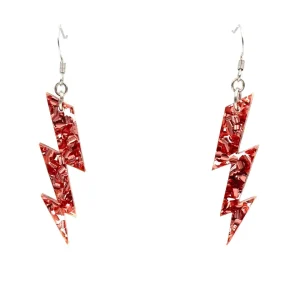 Earrings^Haus Of Dizzy Chunky Glitter Bolt Earrings