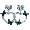 Earrings^Haus Of Dizzy Chunky Silver Butterfly Earrings ?